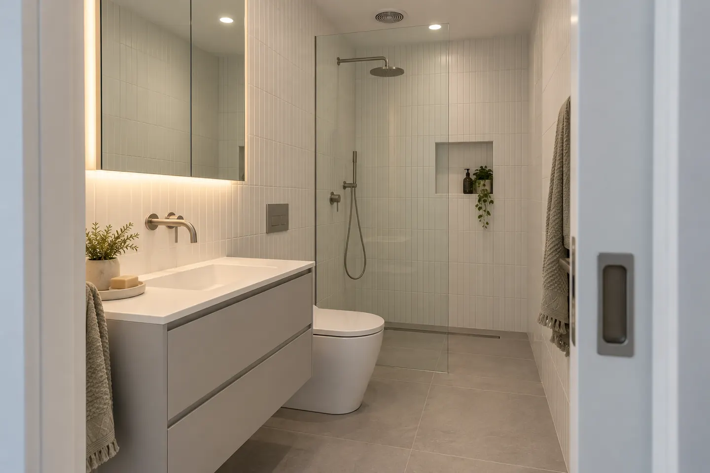Coastal bathroom detail, the Northern Beaches